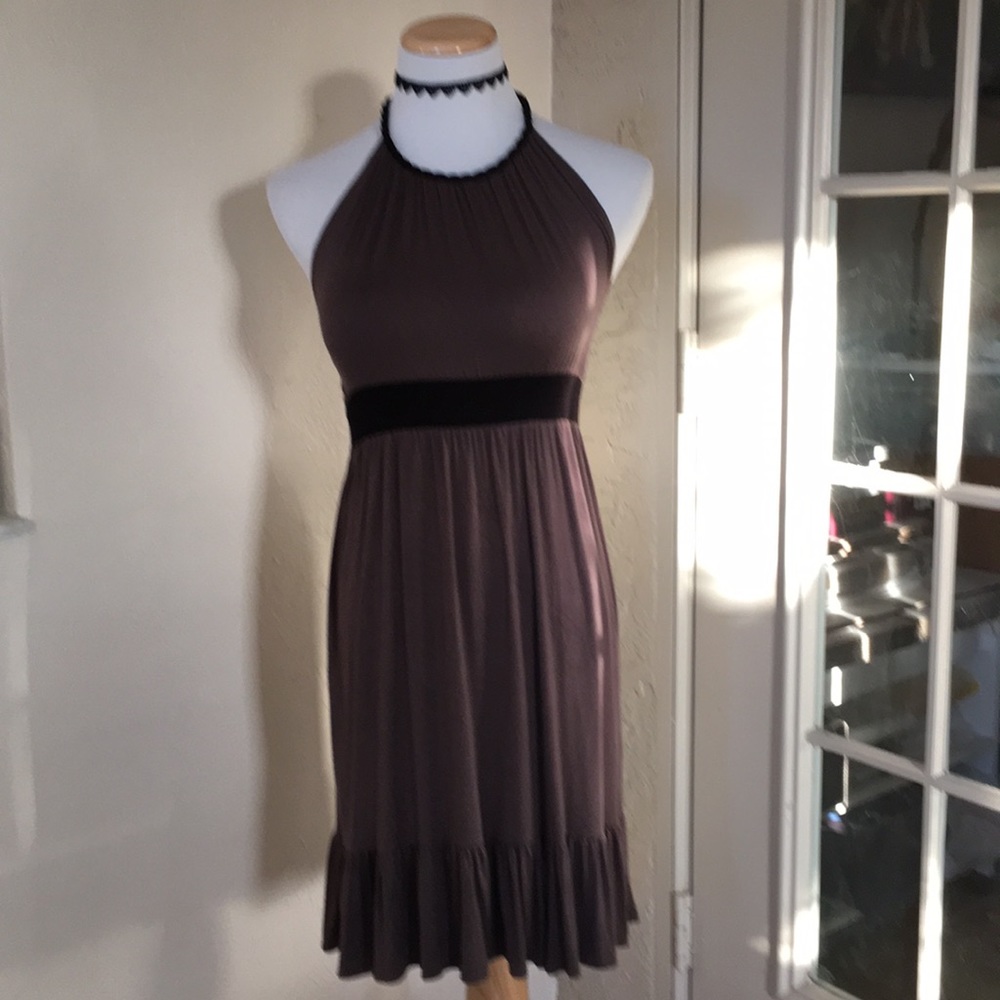 Taupe Halter Dress